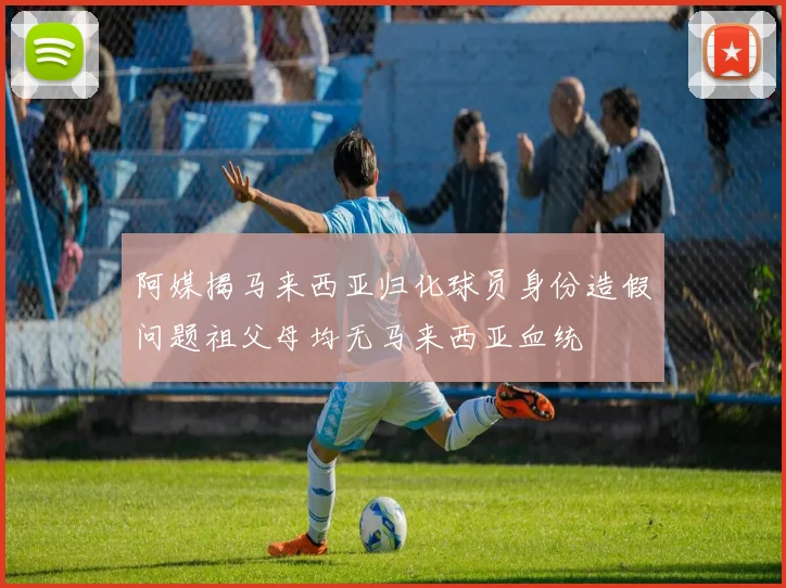 阿媒揭马来西亚归化球员身份造假问题祖父母均无马来西亚血统