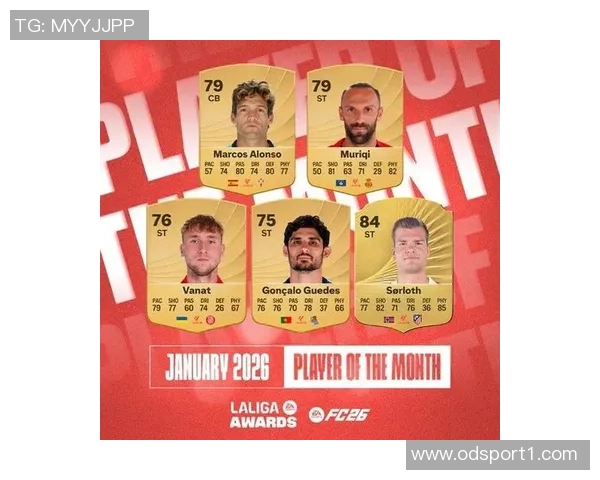 西甲一月最佳球员候选名单揭晓姆巴佩德容瓦尔莱斯争夺荣誉